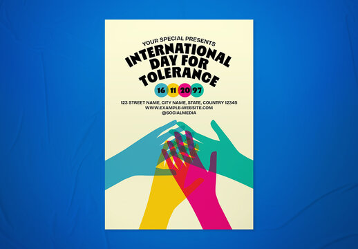 Colorful International Day for Tolerance Flyer