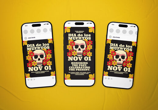 Dia de los Muertos Social Media
