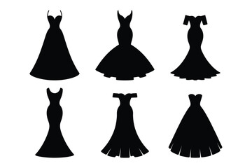 Elegant Evening Gowns: Black Silhouette Collection © Sadek