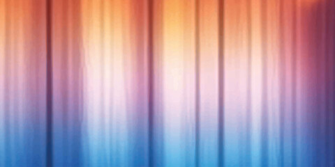 Obraz premium A vibrant gradient background featuring vertical blurred lines transitioning from warm orange to cool blue hues