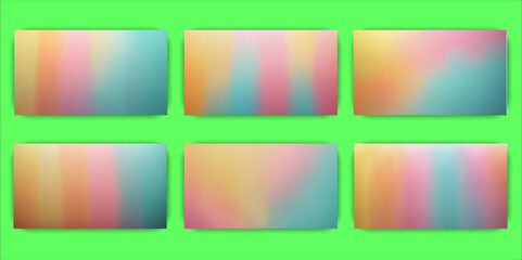 Fototapeta premium Blue pink yellow blurred grainy background, abstract noise texture banner poster header backdrop design