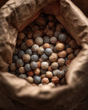 Ca&ntilde;ihua grains in paper pouch, underutilized Andean cereal close up
