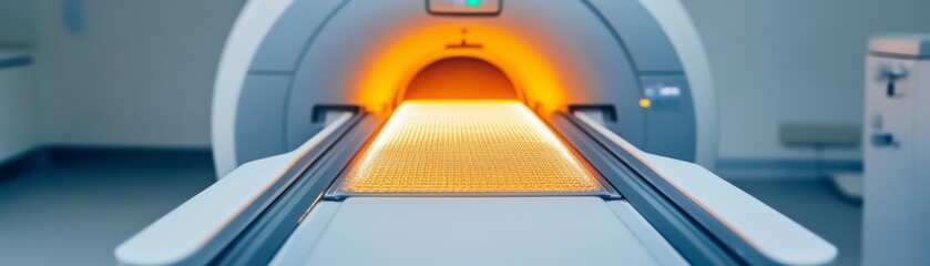 A Close-up of a PET Scanner, Medical Imaging Technology, Diagnostic Equipment, Science, Healthcare, Technology, PET scan