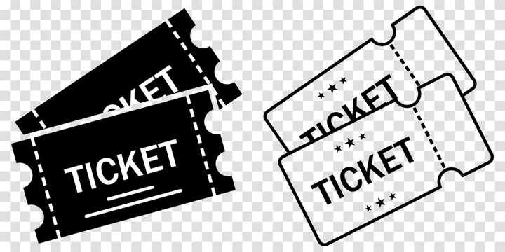 Set of ticket icons