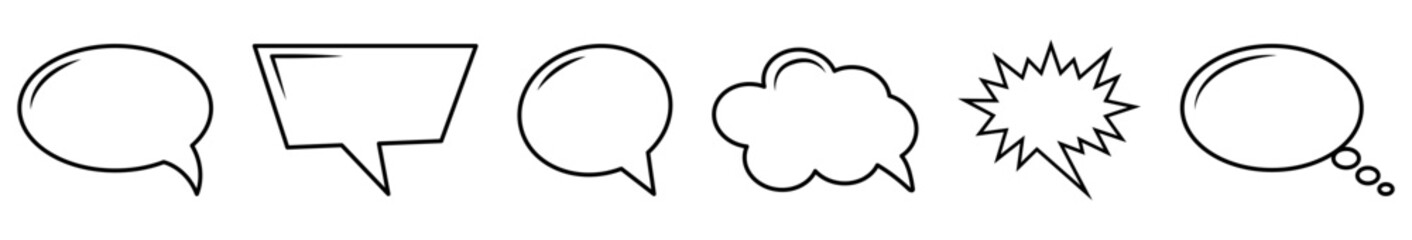 Speech bubbles icons © Mariia