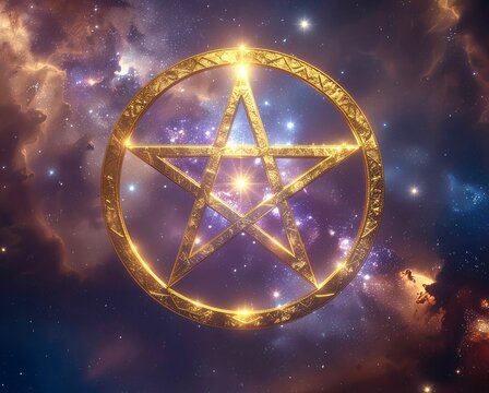 Cosmic Golden Pentagram &ndash; Universal Protection