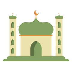 Illustration of a Mosque Building