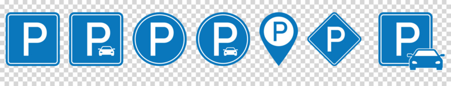 Vector parking signs