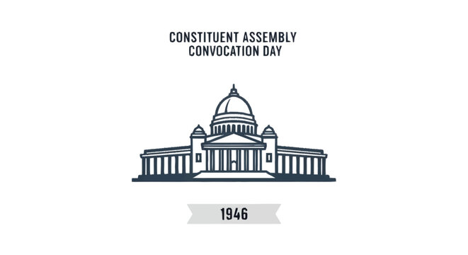 Constituent Assembly Convocation Day 1946 building government building