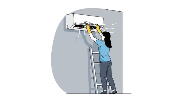 Domestic Air Conditioning Unit Maintenance And Cleaning Process