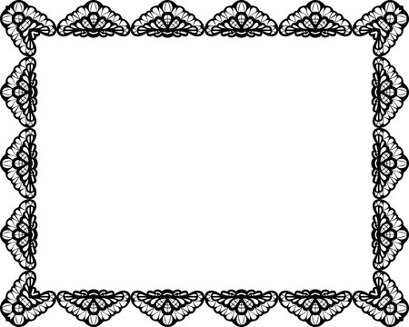 Elegant Lace Frilly Frame