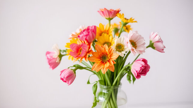 there is a vase with a bunch of flowers in it