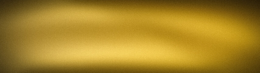 Fototapeta premium Elegant abstract wide background with a grainy texture featuring a luxurious gold and yellow gradient, perfect for high-end banners, wallpapers, and templates
