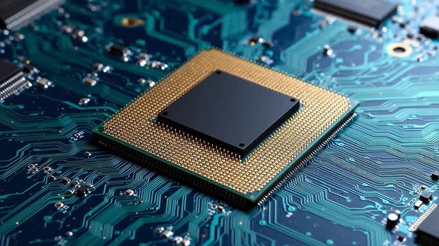 Microchip on Circuit Board