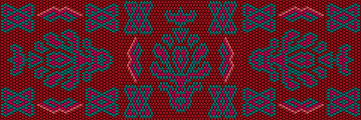  Ethnic, folk, geometric, mosaic ornament, pattern  seamless for fabrics, interiors, ceramics and furniture in the Arabian style.