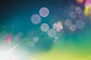 Abstract Colorful Bokeh Background with Soft Light Blur