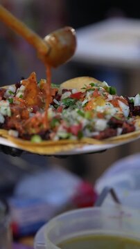 Taco Stand - pastor - red asuce