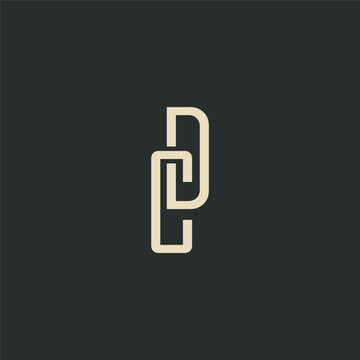 CD Monogram Logo Design With Modern Typography For Brand Identity And Corporate Use