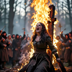 medieval witch burning