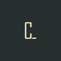 Fototapeta premium CL Monogram Logo Design With Modern Typography For Brand Identity And Corporate Use