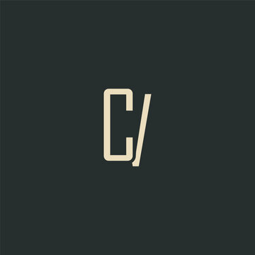 CV Monogram Logo Design With Modern Typography For Brand Identity And Corporate Use