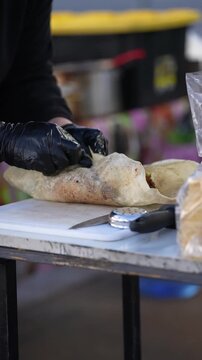 Rolling Flavor: Crafting a Burrito in Slow Motion