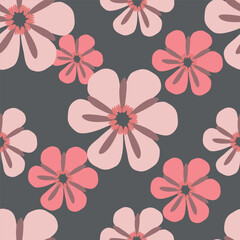 Fototapeta premium Seamless pattern from bouquet cute floral Traditional ornament yellow floral pattern,Abstract seamless simple floral pattern. Flower pattern. Spring pattern. used for textile, wallpaper, card 
