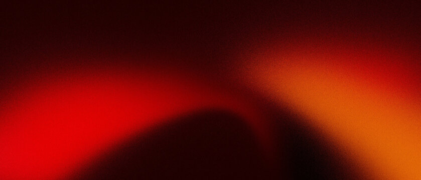 Modern abstract red orange brassy brown gradient background with grainy texture for poster banner design