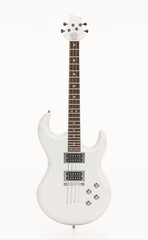 Naklejka premium Electric guitar isolated on transparent background. 3D illustration