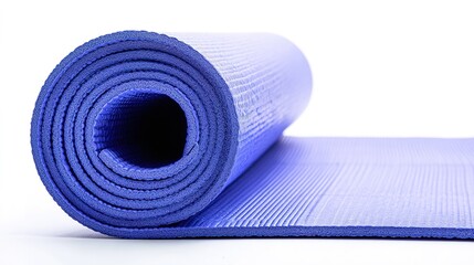 High-Quality Yoga Mat on Purple Surface