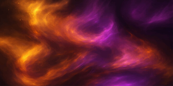 Vibrant abstract background blending red and blue textures with motion patterns of smoke and clouds in a dark space featuring fire light and storm weather design