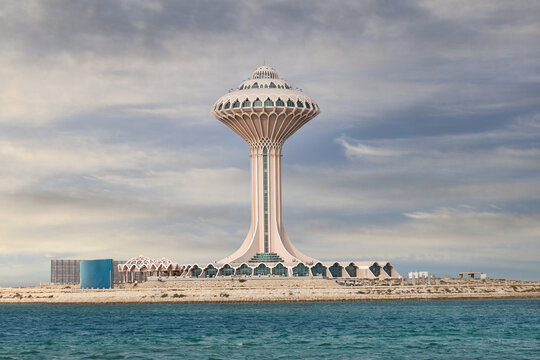 Al Khobar, Feb 20, 2026. Khobar Water Tower Al khobar Corniche  , Dammam Eastern Province, Saudi Arabia