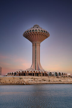 Al Khobar, Feb 20, 2026. Khobar Water Tower Al khobar Corniche , Dammam Eastern Province, Saudi Arabia