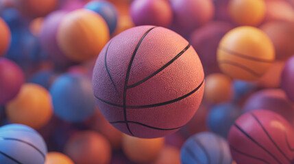 &bull; Textured basketball court background with warm lighting and dynamic motion blur