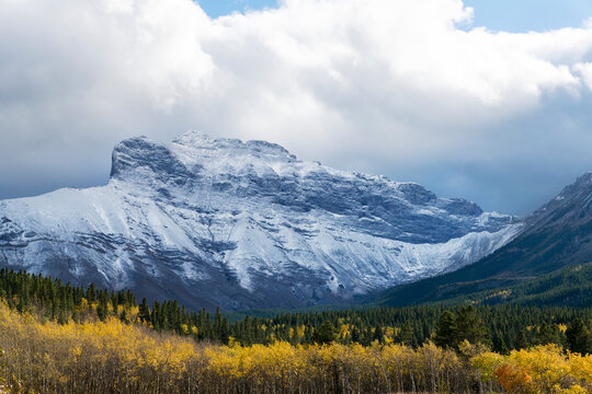 Canada, Alberta.  Crowsnest Pass between Alberta and BC in the Rocky Mountains