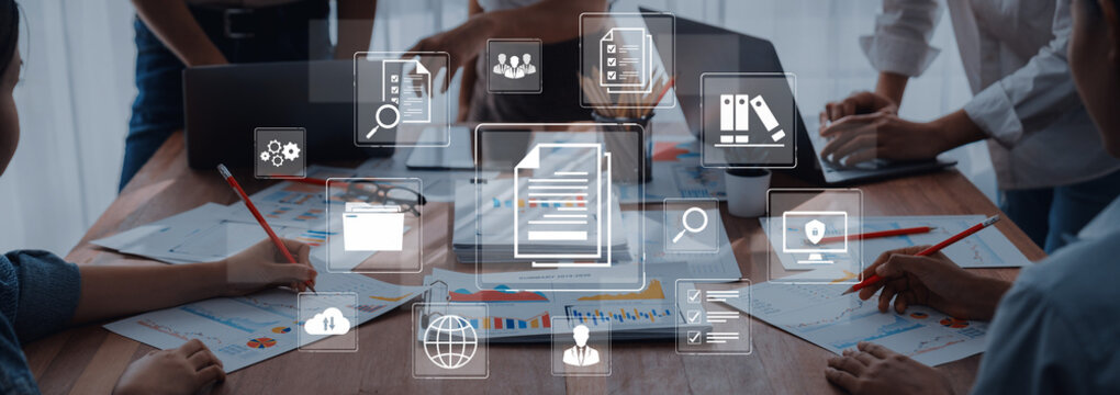 A comprehensive document management system for corporate data. This includes secure file storage, team collaboration, and compliance checks for all official business records. Fermion
