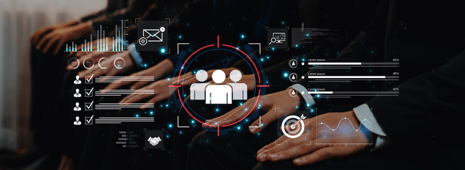 A dashboard for customer relationship management (CRM). The data analysis and market research help...