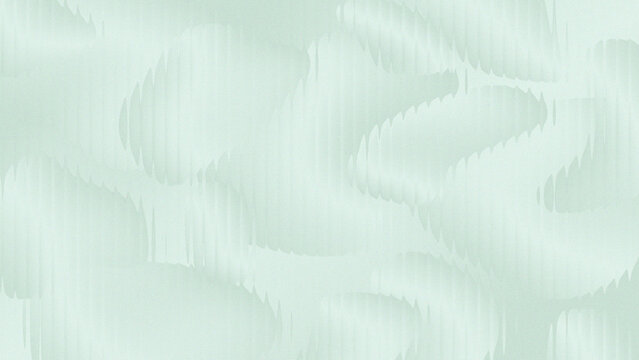 Calm mint and sage green gradient abstract background with distorted ripped glass texture, smooth flowing forms and clean modern copy space.