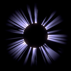 3d rendering sunlight special lens flare light effect.