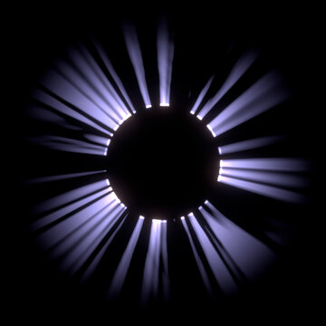 3d rendering sunlight special lens flare light effect.