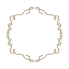 hand drawn round frame