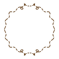 Fototapeta premium rope round frame