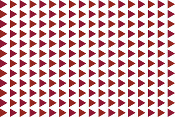 Red Triangles Pattern in Geometric Style with Bright Color on White Background for Design Template