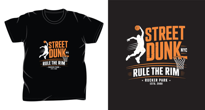 basketball graphic vector art t-shirt design print template