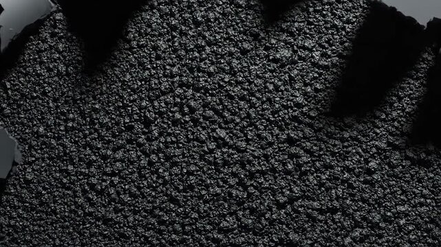 Abstract Dark Material Explosion and Debris.