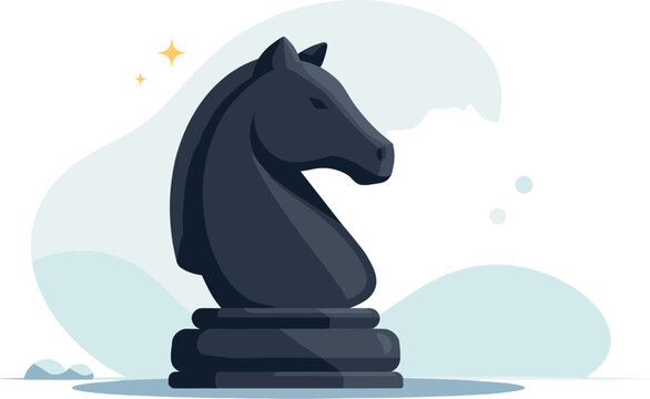 Chessknight silhouettegeneric shown in macro inspiredcompositi on withh orse he addom in antbut fully visibleoccupy ing about