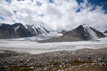 Altai tavan bogd national park landscape, Potanin Glacier, Mongolia
