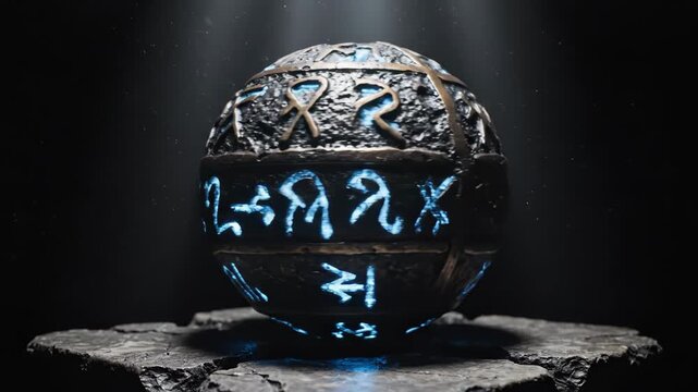 Mysterious Orb of Ancient Knowledge - A Glimpse into the Unknown.
