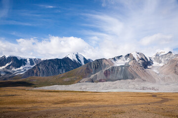 Altai tavan bogd national park landscape, Potanin Glacier, Mongolia