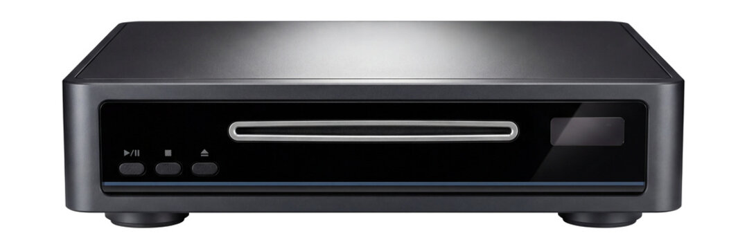 CD player with front-loading mechanism and remote control compatibility